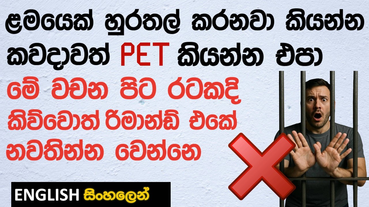 DICTIONARY එකේ තිබුනට 'අත ගානවා' 'හුරතල් කරනවා' කියන්න මේ වචන USE කරන්න නම් එපා