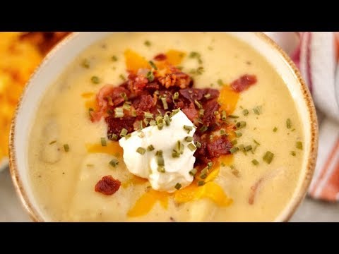 THE BEST LOADED POTATO SOUP RECIPE!