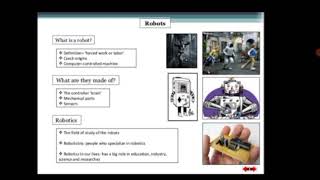 Robot oral presentation