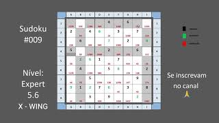 Resolvendo Sudoku #009 hard - difícil - dicas - puzzle - técnicas passo a passo - ナンプレ