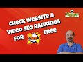 Check Website & Video SEO Rankings For Free Get More Traffic