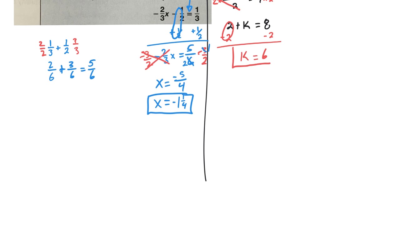 7th Grade Math Lesson 93 - Two-Step Equations and Inequalities - YouTube