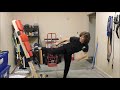 Martial Arts Training: Garage Practice - DIY dummy machine  boxing and kicking.