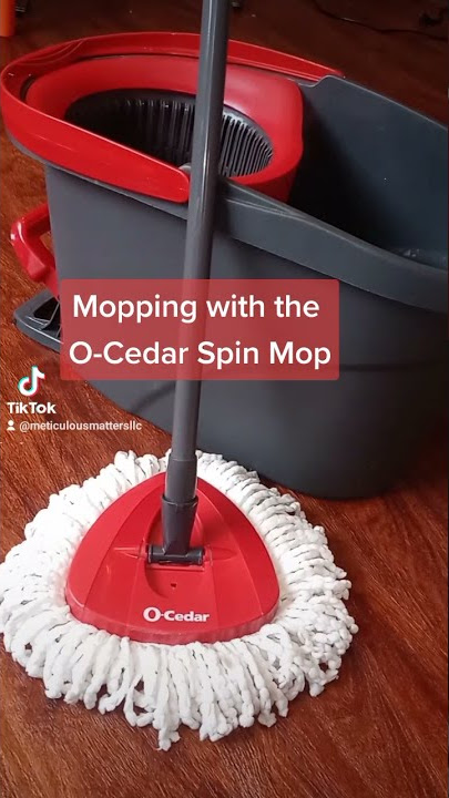  O-Cedar EasyWring Microfiber Spin Mop, Bucket Floor Cleaning  System, Red, Gray : Everything Else