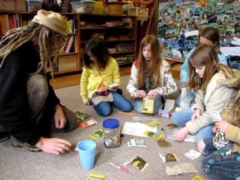 Spiral Living Center Biochar Class, April 7, 2010, at the Dome School, Takilma, Oregon