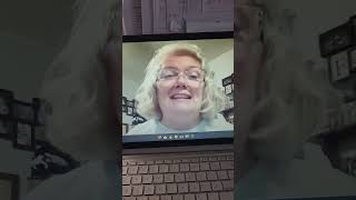 My friend Sandi talking about finding this!