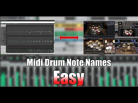 How to set up midi drum note names for any drum vst in Reaper EASILY