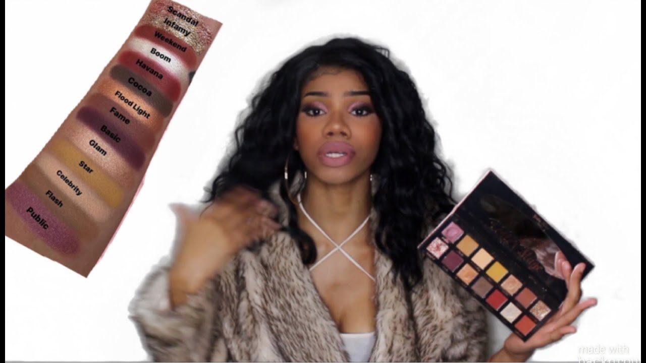GIVEAWAY TIMEEE BISH IS!!!! Pinky Rose Center Stage Eyeshadow Palette Swatches/ Review/ GIVEAWAY!!!!