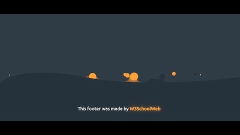 How to create a CSS Gooey footer