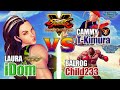 SFV CE 👊🏻 iDom (Laura) vs T-Kimura (Cammy) & Child233 (Balrog) [season 5]