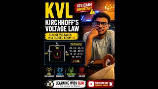 Kirchhoff’s Voltage Law (KVL) Explained with Numerical | GTU Diploma Electrical