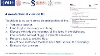 Data Analysis for Students of Social Studies and Humanities - Intro to Machine learning