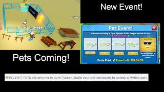 PETS ARE COMING (New Event) Gym Tycoon Roblox