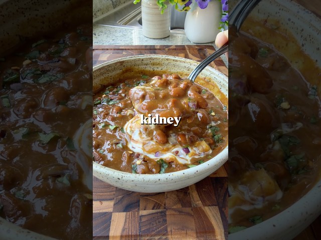 The most comforting Fiber iron folate rich Kidney bean Stew! #shorts #kidneybeans #easyveganrecipes