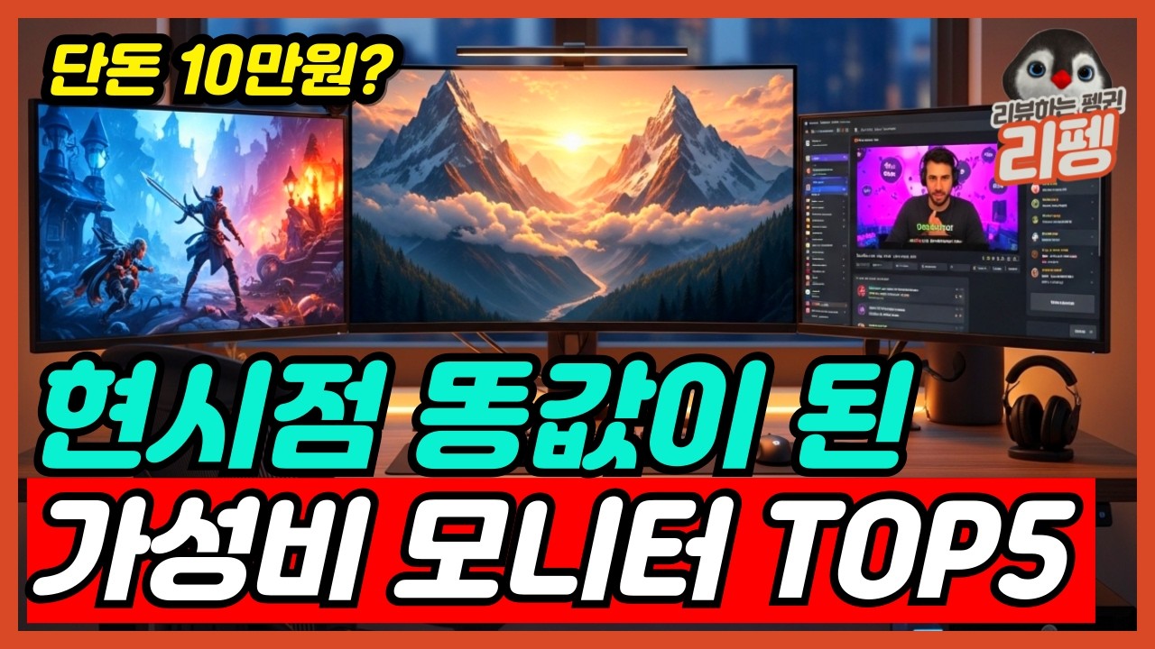2026 현시점 미친 가성비 모니터 추천 끝판왕 BEST5 완벽 비교 고성능 모니터 해상도별 사이즈 추천해드립니다 [가성비모니터, 모니터추천, 게이밍모니터, 27인치, 32인치]