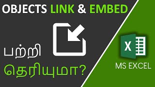 How to insert Objects in Excel in Tamil