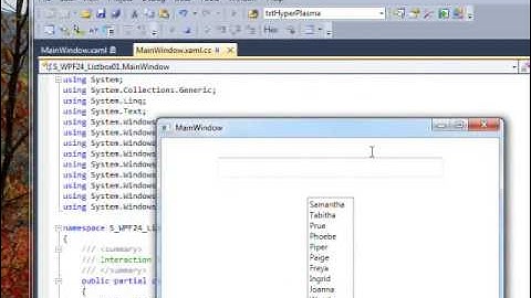 C# Edge 298   WPF24   WPF ListBox and ListBoxItem