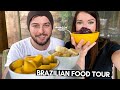 BRAZILIAN FOOD TOUR IN SAO PAULO, BRAZIL 🇧🇷 TENTANDO COMIDA BRASILEIRA MUKBANG