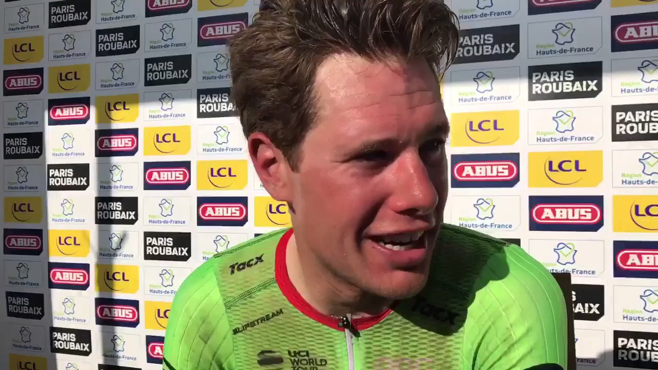 Post race interview Sebastian Langeveld Paris-Roubaix 2017