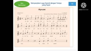 Materi kelas 4 SD menyanyikan lagu daerah dengan tempo yang tepat (lagu apuse-papua)