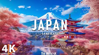 Japan 4K  Relaxing Music With Beautiful Natural Landscape  Amazing Nature