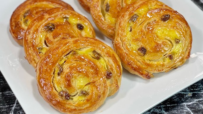 Recette tuto pain aux raisins pour 30pieces environ Pâte à croissant