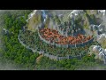 (100 Hours Minecraft Timelapse) Mountain Kingdom (4K/60fps)