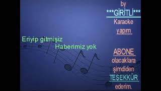 MÜSLÜM GÜRSES:Haberimiz yok : Orjinal Karaoke: Resimi