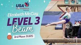 Level 3 Beam Routine (9.825) - TN State Meet 2023