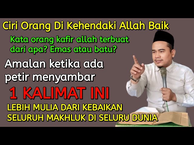 CIRI ORANG YANG DIKEHENDAKI BAIK OLEH ALLAH - KH TOHA ABRORI class=