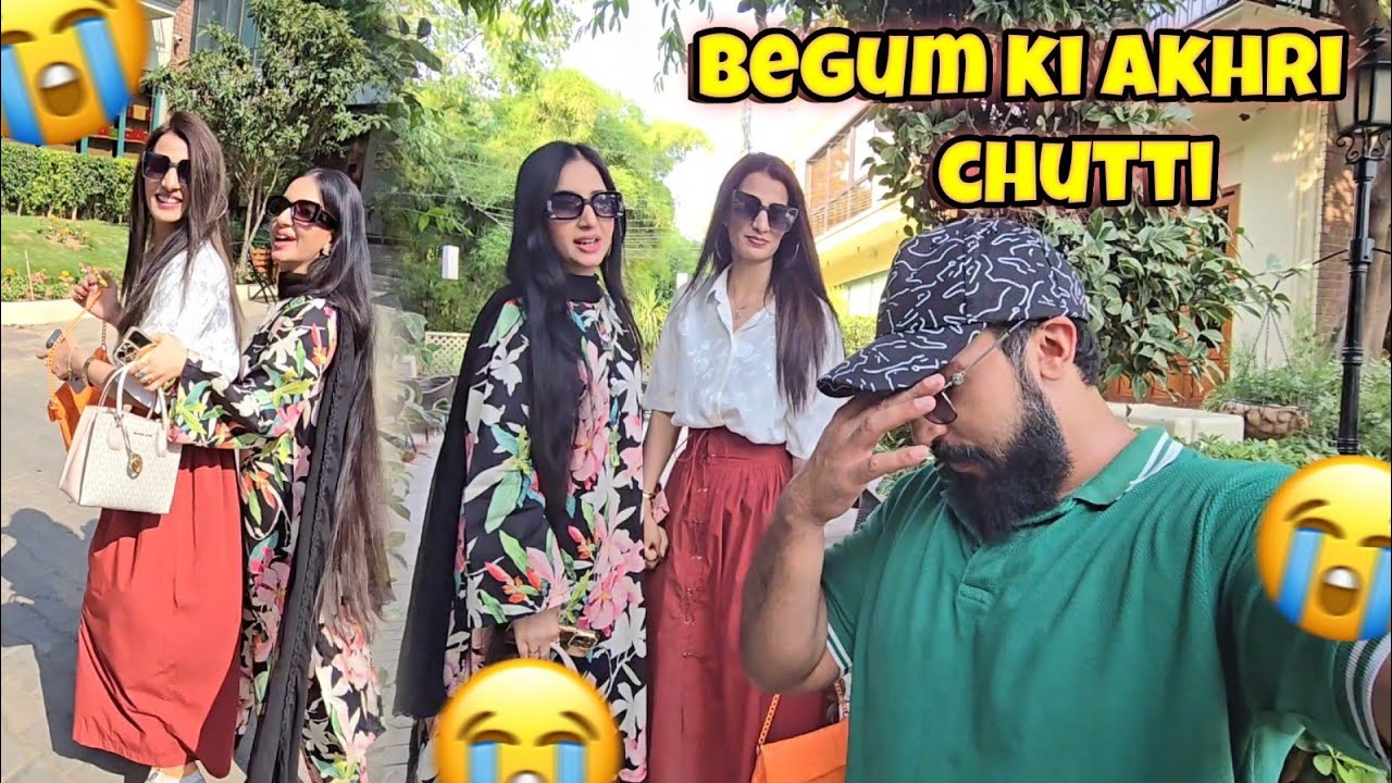 It Was Saj's Last Day off 🥲/Begum ko akhri chuti pai bhot enjoy karwaya