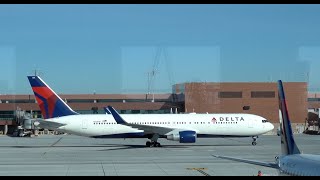 DELTA AIRLINES Boeing 767-300 / Salt Lake City to Atlanta / 4K Video