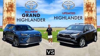 WORTH THE UPGRADE??  2024 Toyota Grand Highlander vs. 2024 Toyota Highlander: Comparison