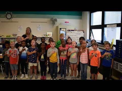 East Franklin Elementary School Pledge of Allegiance