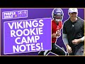 Minnesota vikings rookie minicamp notes jj mccarthy dallas turner and more