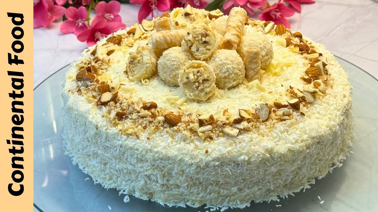 Raffaello Cake Recipe - Delightful Almond Coconut Cake