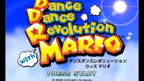 Dance Dance Revolution with Mario (GameCube) Intro + Gameplay