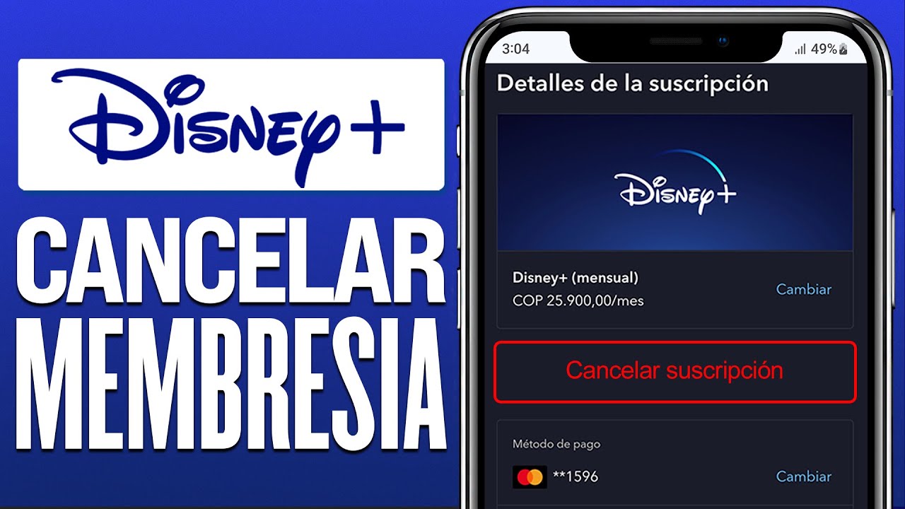Cómo CANCELAR la SUSCRIPCIÓN de DISNEY+ (2024) Dar de Baja mi