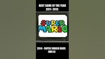 Best GAME OF THE YEAR According to Metacritic 2011 - 2015