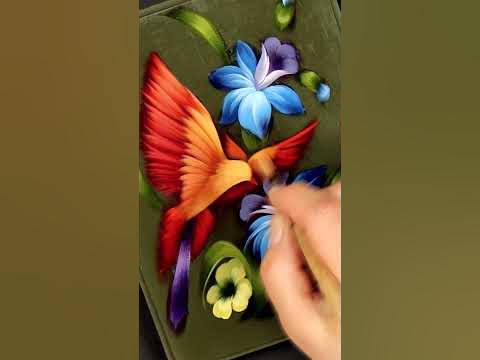 Птичка. Мазковая Живопись маслом | Birdie. Oil Painting #shorts - YouTube