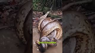 Rock Python — Africa’s Biggest Snake 🐍 That Swallows Crocodiles 🐊 #animalfacts #africarockPython