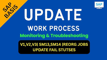 Update Work Process Tutorial |V1,V2,V3| SM13,SM14|Monitoring & Troubleshooting|Reorg Jobs| SAP BASIS