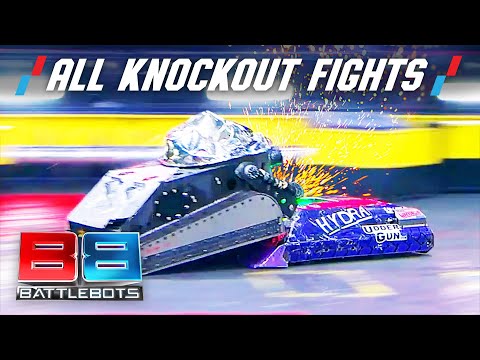 All Battlebot Knockouts From Vengeance In Vegas 1 x 2 | Battlebots