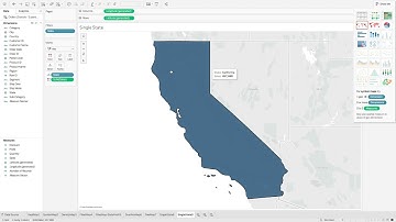 30 Learn Tableau in a Minute - Maps - Create a Single U.S. State on a Map (0:51)