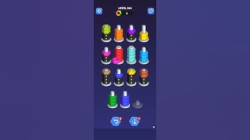 Nut sort - color puzzle game by kiwi fun level 344