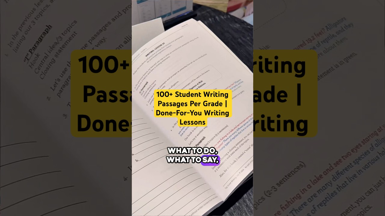 100+ Student Writing Passages Per Grade | Done-For-You Writing Lessons 