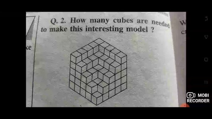 How many cubes are needed to make the below given model?