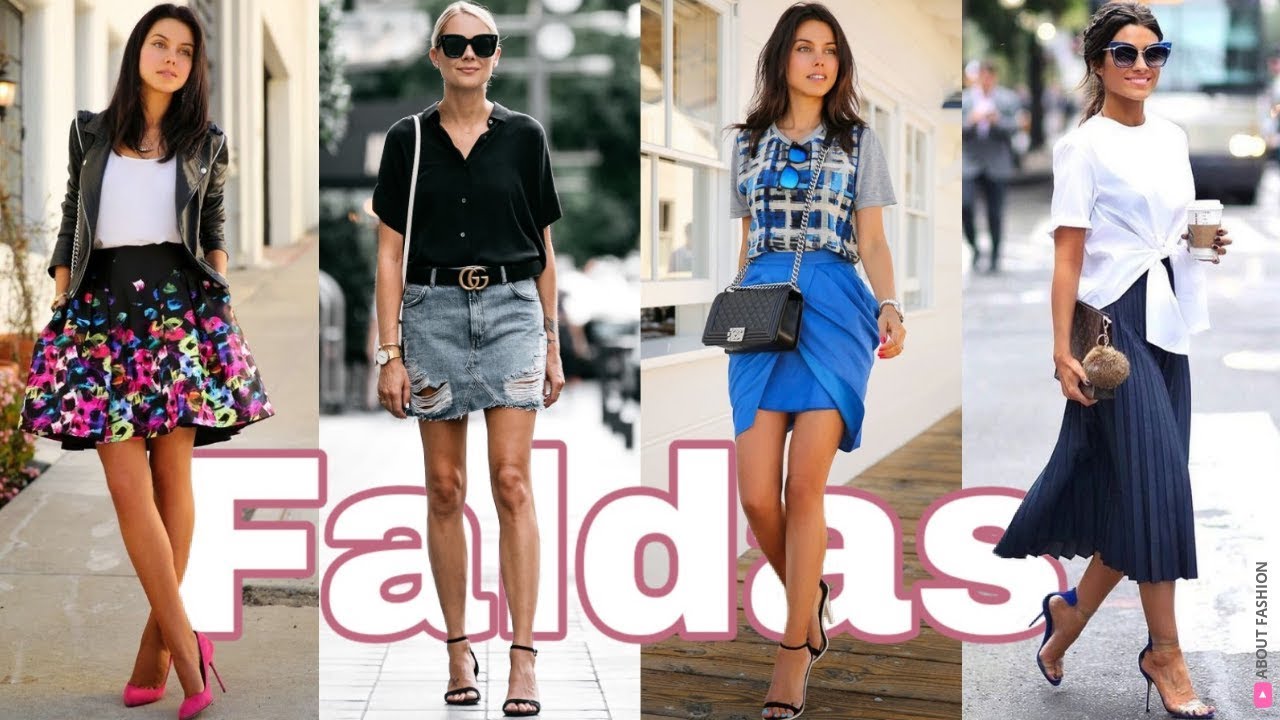 OUTFITS de MODA 2022 con | TENDENCIAS de MUJER en FALDAS CORTAS Y LARGAS con ESTILO de VERANO - YouTube