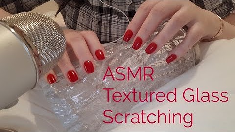 ASMR Textured Glass Scratching(No Talking After Intro)