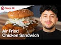 Crispy air fryer chicken sandwich recipe with the golden balance  target takes on